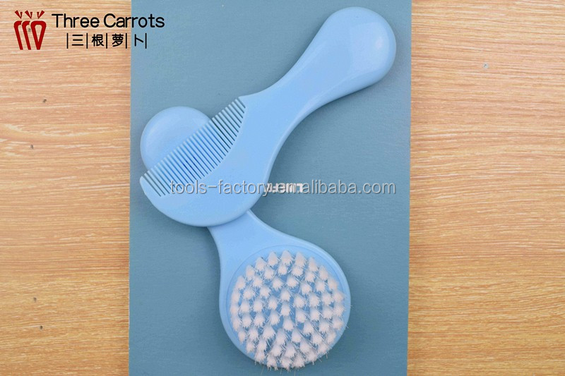 2016ホット販売新しいデザインプラスチック赤ちゃんのヘアブラシくし爪はさみセット 問屋・仕入れ・卸・卸売り
