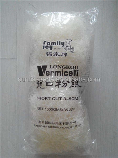 Certificated by HACCP/ISO/FDA/QS Green Bean & pea ongkou Cut type Vermicelli