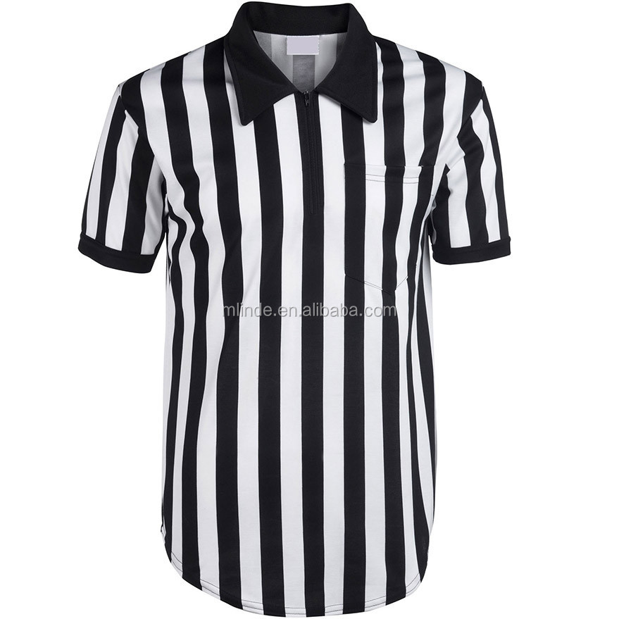 striped umpire shirt