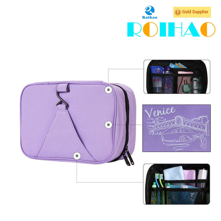 China supplier hot sale hanging folding cheap wholesale makeup bags