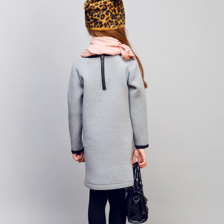 子供ゾーンクール2015秋セータープルオーバー子供の女の子のドレスカジュアルドレスの長い袖の長いガールの服仕入れ・メーカー・工場