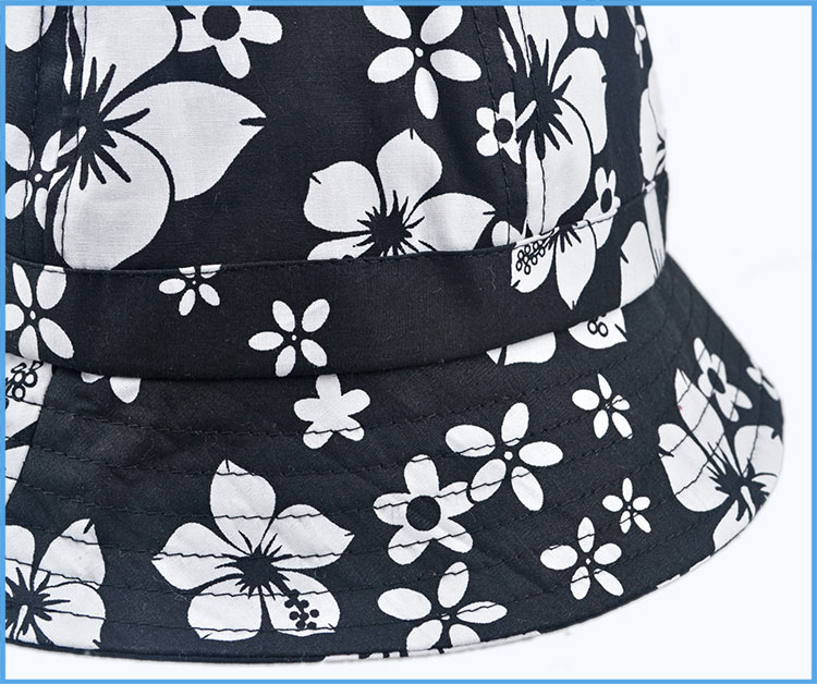 ファッション黒2015に印刷された花の漁師のバケツの帽子、 の漁師のバケツの帽子仕入れ・メーカー・工場