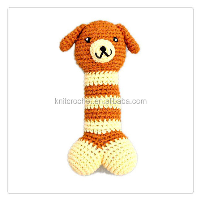 oemオーガニックコットンのハンドニットかぎ針編み犬の骨の大接戦とおもちゃ、 かぎ針編み犬のおもちゃが、 かぎ針編みペット用おもちゃ問屋・仕入れ・卸・卸売り