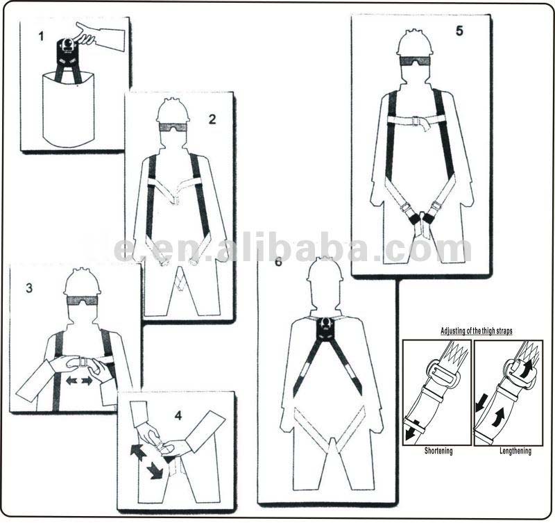 ce承認されたen361ポリエステル100％7調整可能な点の安全ハーネス建設のための問屋・仕入れ・卸・卸売り