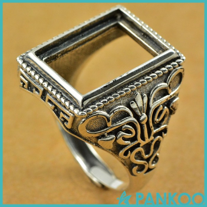Wholesale 925 Sterling Silver Ring Settings Without Stones For Men