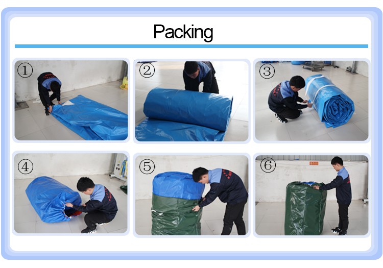 0.9mm pvc tarpaulin made durable aquapark lake inflatable water slides