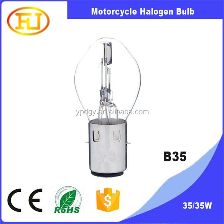 Super White Light 12V H4 P43t HIR xenon bulb 12v 35/35w motorcycle halogen bulb