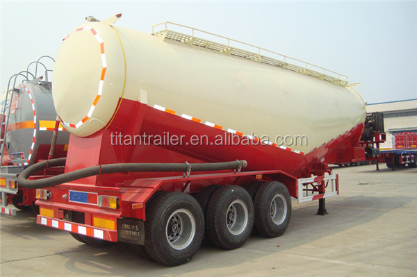 3 axle 36 - 42 cbm tanker truck cement bulk tank tractor trailer in tz