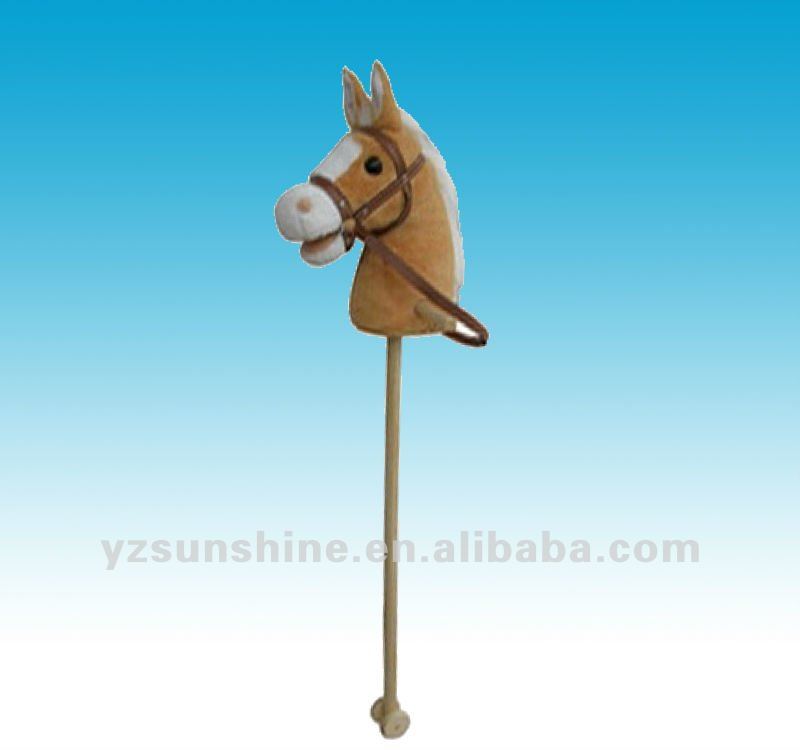 plush horse stick