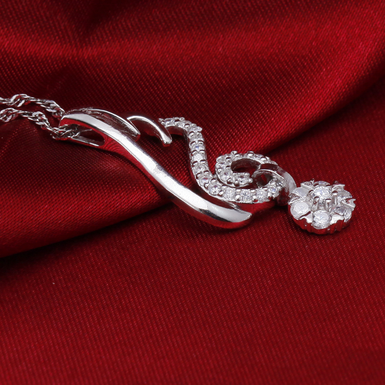 2014ファッションhot sale925シルパージルコニアペンダントロジウムメッキアクセサリージュエリー問屋・仕入れ・卸・卸売り