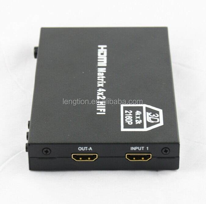 4x2の- ハイファイhdmi4x2のバージョン1.3の認証のためのフルhd1080p3dとサポート問屋・仕入れ・卸・卸売り