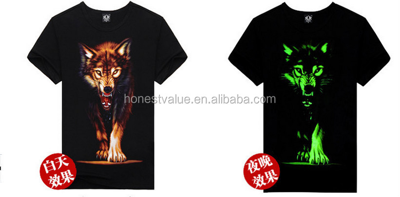 トップグレード2015カスタムデザイン安い卸売3d発光tシャツのために印刷仕入れ・メーカー・工場