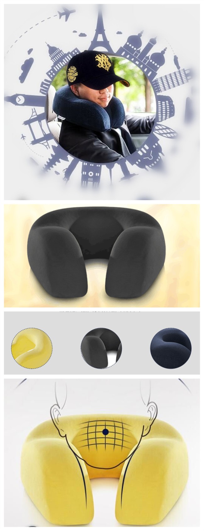 安い卸売快適な睡眠ネック保護ヘルスケア メモリ枕yx036仕入れ・メーカー・工場