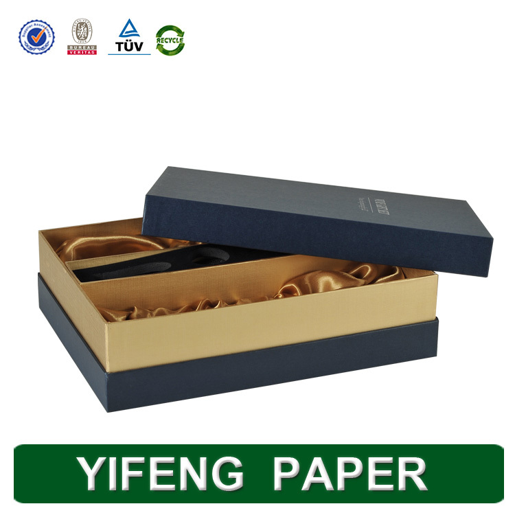red wine and bottle opener packaging carrier paper box with foam inside