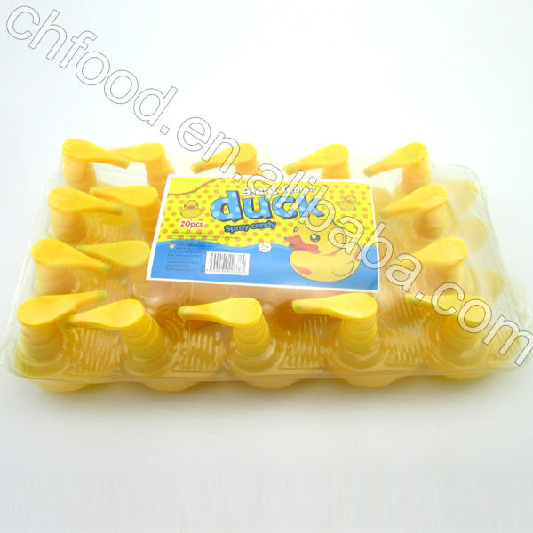 Duck Shape Spray Liquid/Duck Cartoon Liquid Spray Candy