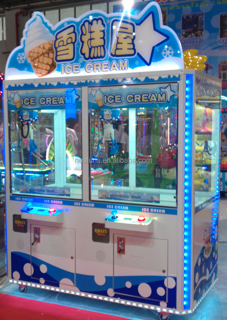 アイスクリーム自動販売機、 アイスクリームのクレーン機、 爪のマシン販売のためのアーケード問屋・仕入れ・卸・卸売り