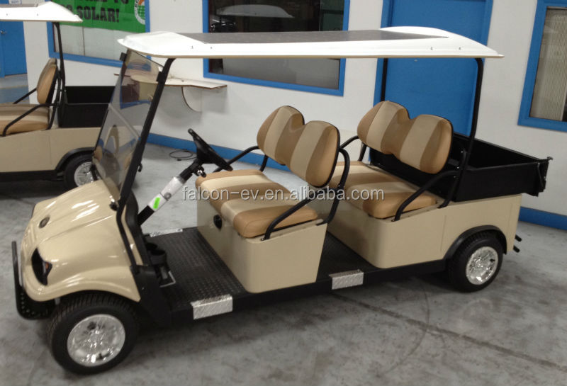 新しいデザインソーラー2014年電動ゴルフカート/ゴルフバギー/ゴルフカー4seater+cargoボックス分ゴルフカート問屋・仕入れ・卸・卸売り