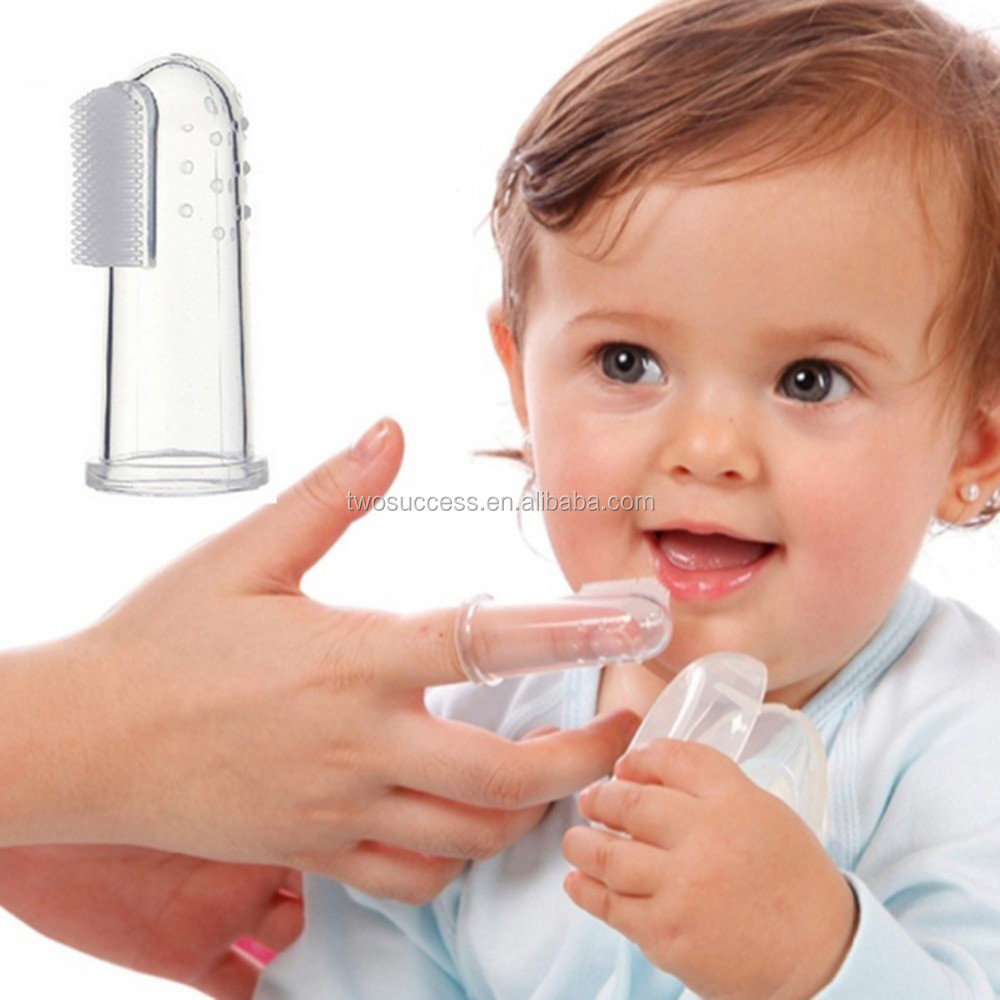 baby product Eco-friendly silicone baby finger toothbrush (2)