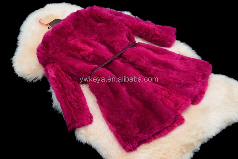 女性の冬服ロングナチュラル2015rexのウサギの毛皮の持つコート10色選択のための仕入れ・メーカー・工場