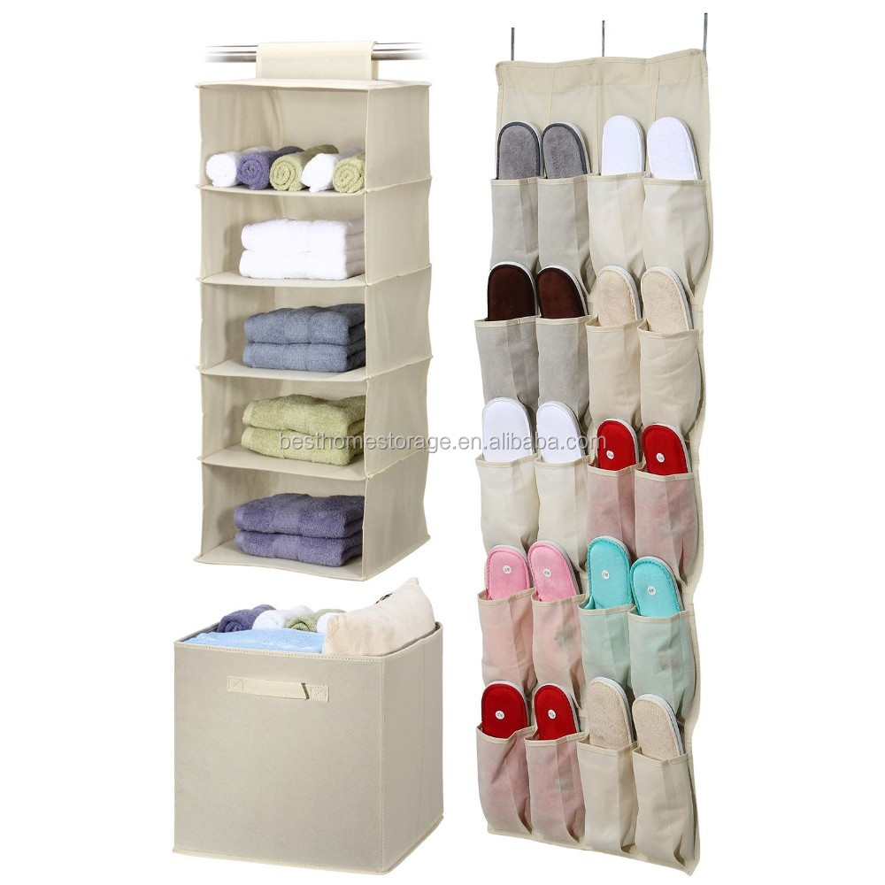 5 Pockets Hanging Storage Bag Case Creative Wardrobe Closet Hanging