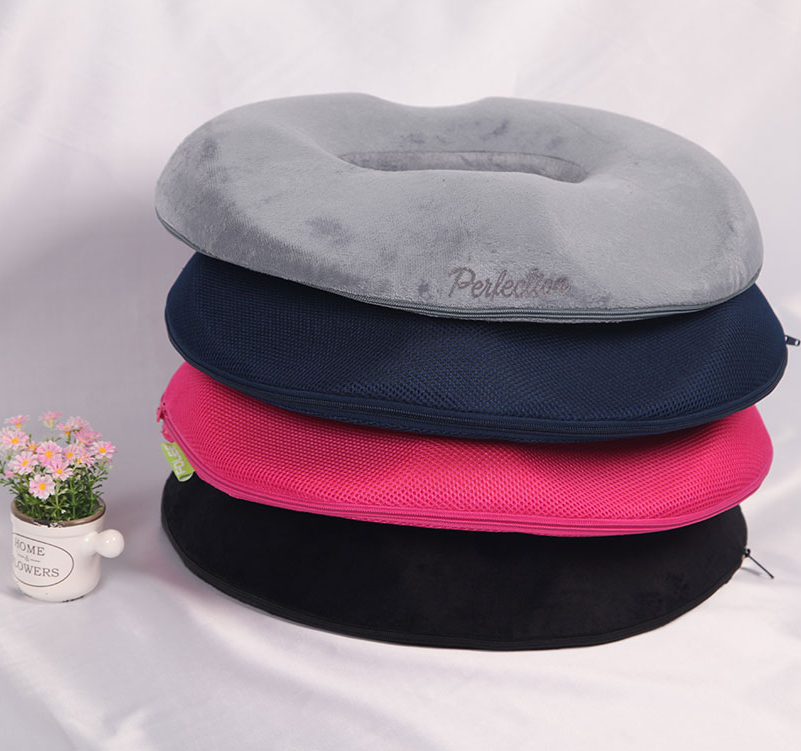 High Rebound Comfort Coccyx Donut Seat Cushion / Round Adult Memory
