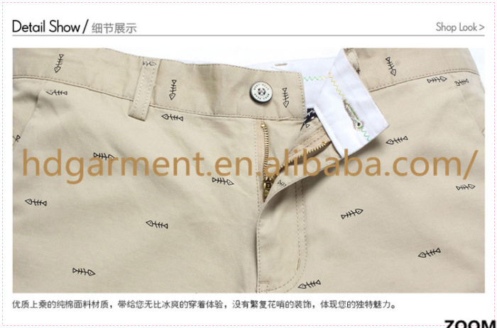 新しいファッションブランドメンズカジュアルパンツ男性は、 印刷された綿100％カジュアルショートパンツ仕入れ・メーカー・工場