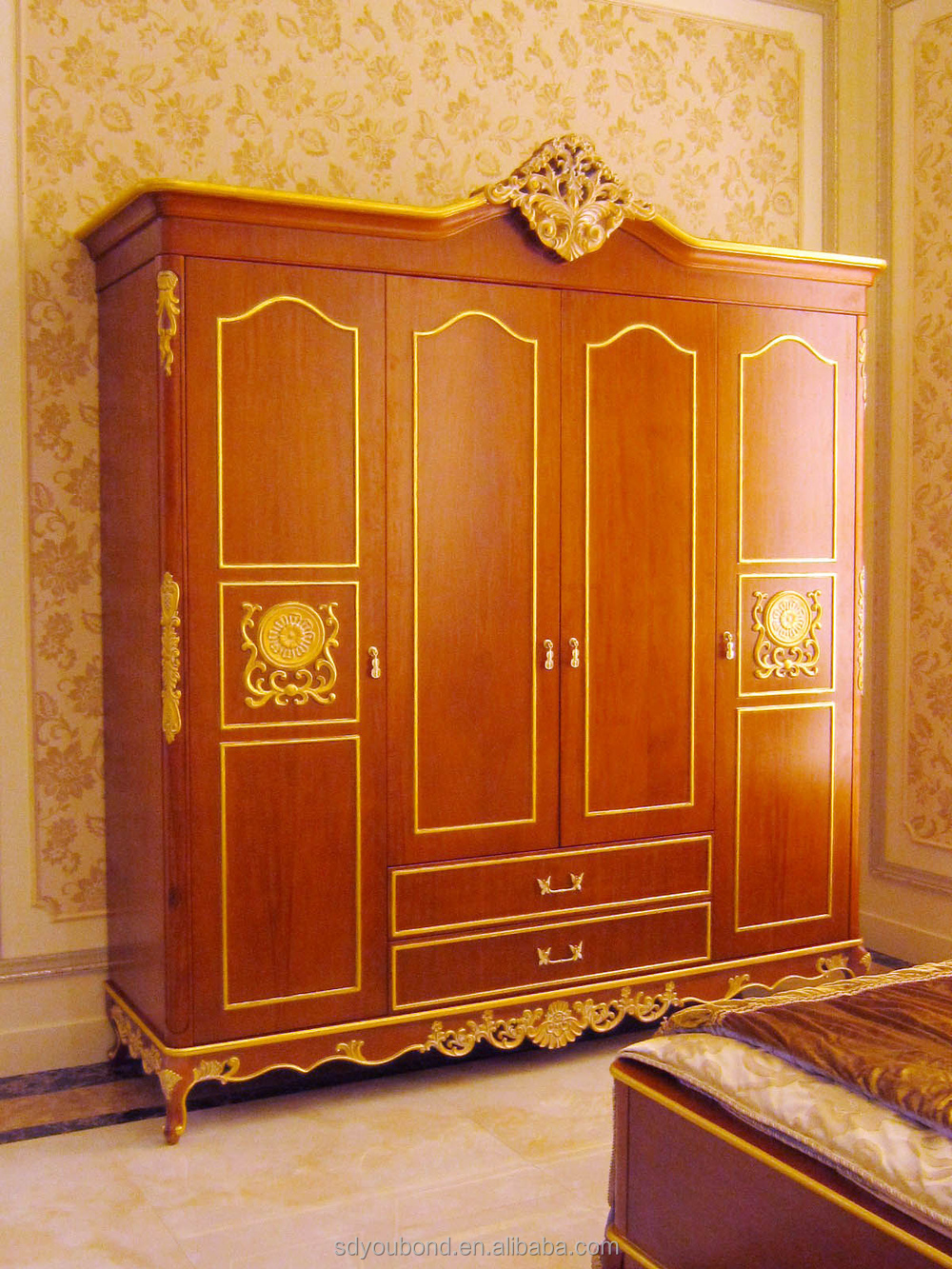 0050 European Classic Royal Wardrobes Bedroom Designs Bedroom