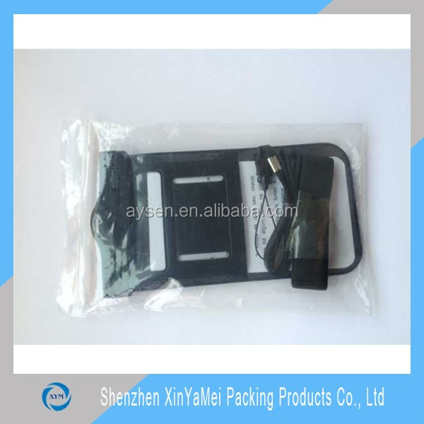 Plastic pvc waterproof bag for phone, iphone