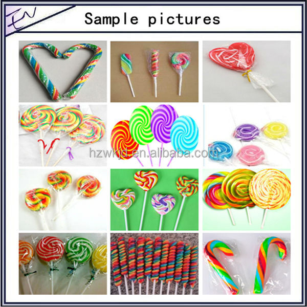 Candy cane lollipop making machine