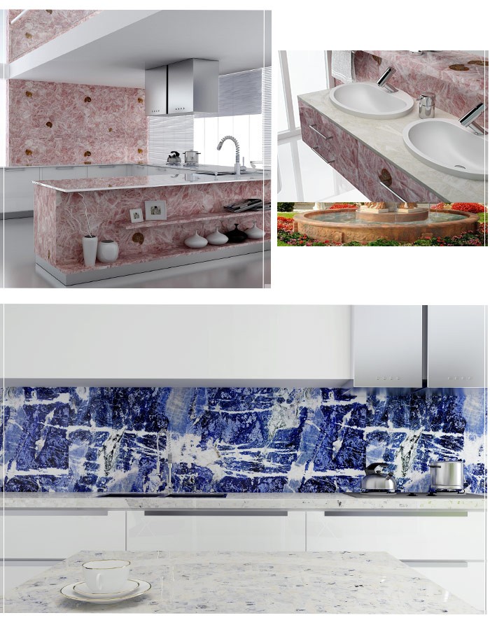 Villa keuken aanrecht decoratie agaat tafels werkbladen, ijdelheid ...