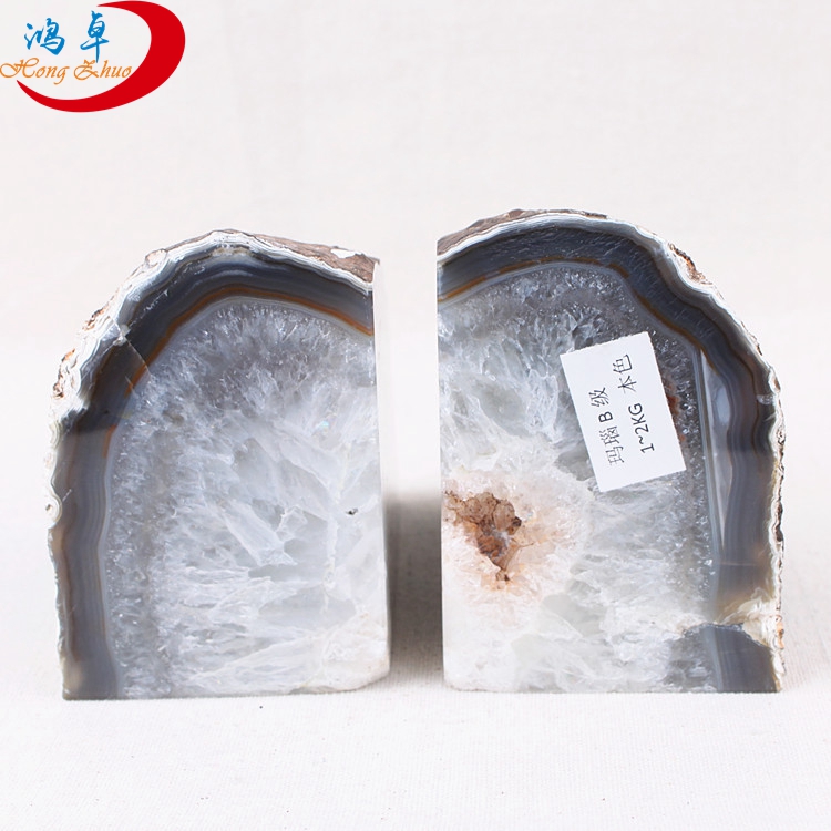 wholesale agate bookends