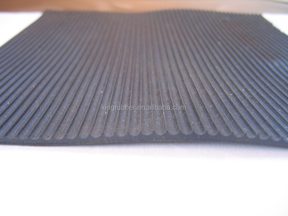fine ribbed rubber floor mat
