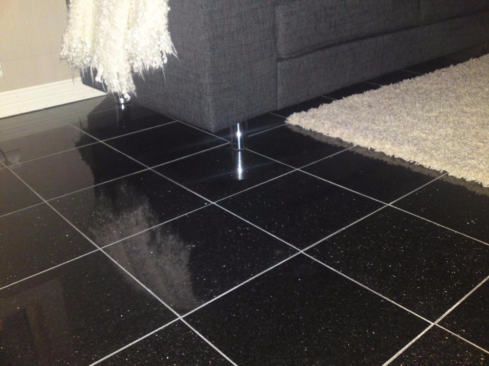 Black_Galaxy granite floor tile