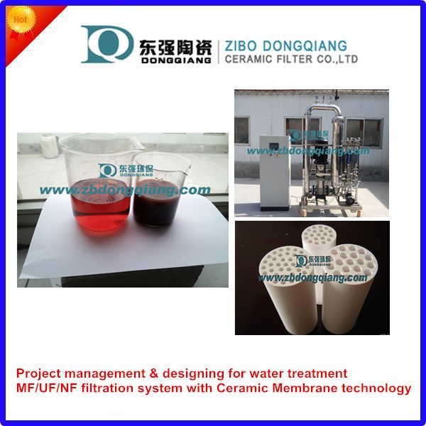 wine filtration with ceramic membrane cross flow filter
