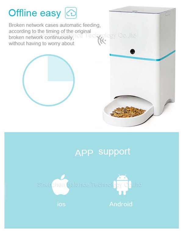 Wifi appリアルタイム送りスマート犬食品ディスペンサー自動ペットフィーダー仕入れ・メーカー・工場