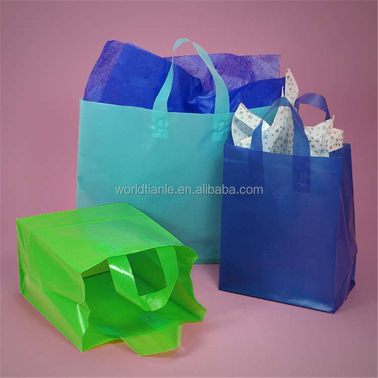 Soft Loop Handle Plastic Bag Special Designed Hdpe Plastic Shopping Bag,Plastic Shopping Bag