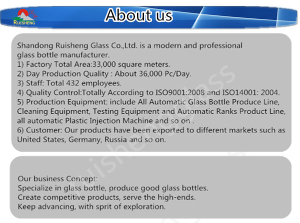 High quality custom made brandy glass bottles