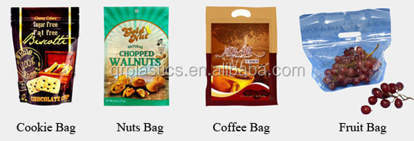 tea bag with zipper/stand up bag for tea packaging