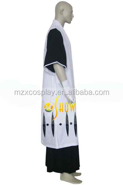 ホット日本の着物衣装アニメブリーチ部門第六·朽木キャプテンbyakuyaコスプレハロウィンの服ドレスの男性問屋・仕入れ・卸・卸売り