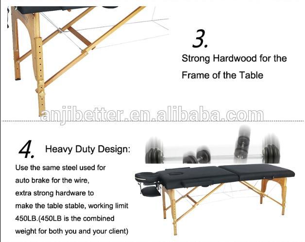 優れたポータブルなレザーのマッサージのテーブルタトゥースパサロンのためのマッサージベッド仕入れ・メーカー・工場