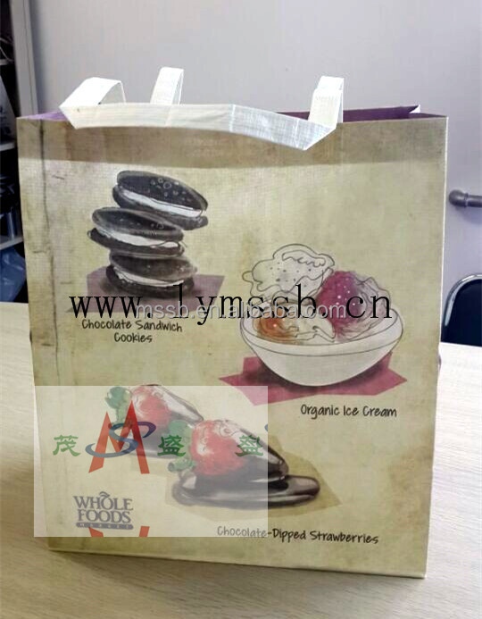 2014 NEW ARRIVAL environmental warp and weft paper bag