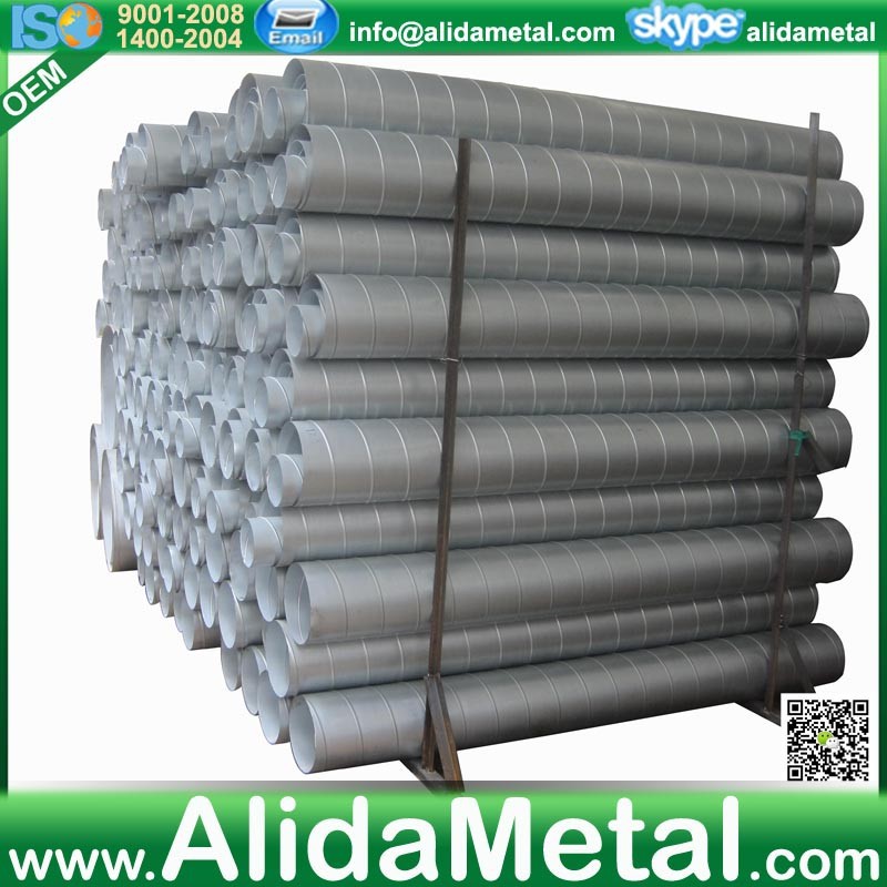 Galvanized steel duct for ventilation air connectors