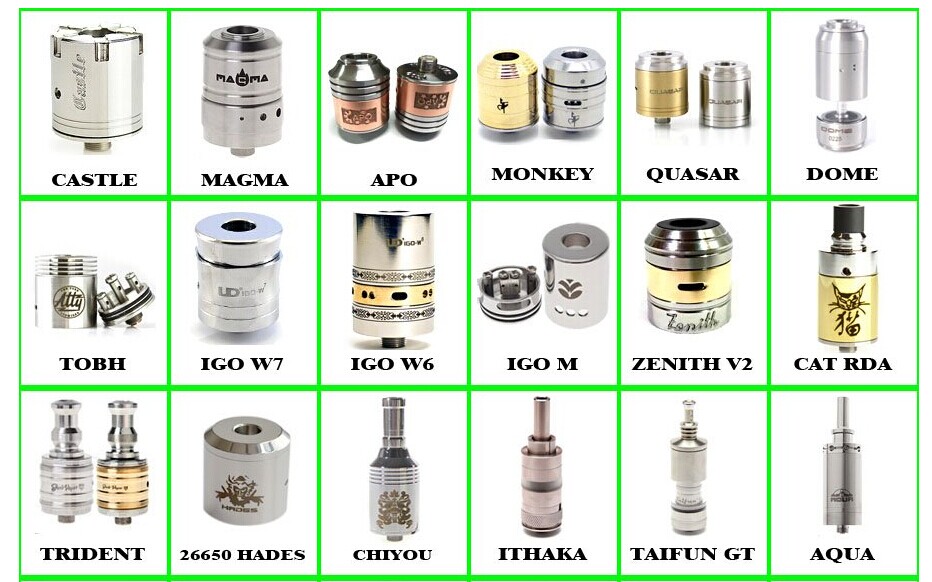 2014 Newest & high quality rda vaporizer atomizer 1:1 Clone Orchid RDA