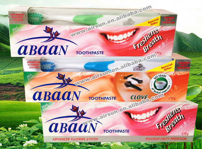 abaan歯磨き粉、 プロモーション歯磨き粉、 フッ化物配合歯磨剤 問屋・仕入れ・卸・卸売り