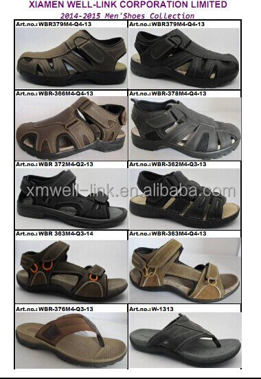 中国卸売2014年本革メンズ因果スリッパのサンダルの靴問屋・仕入れ・卸・卸売り