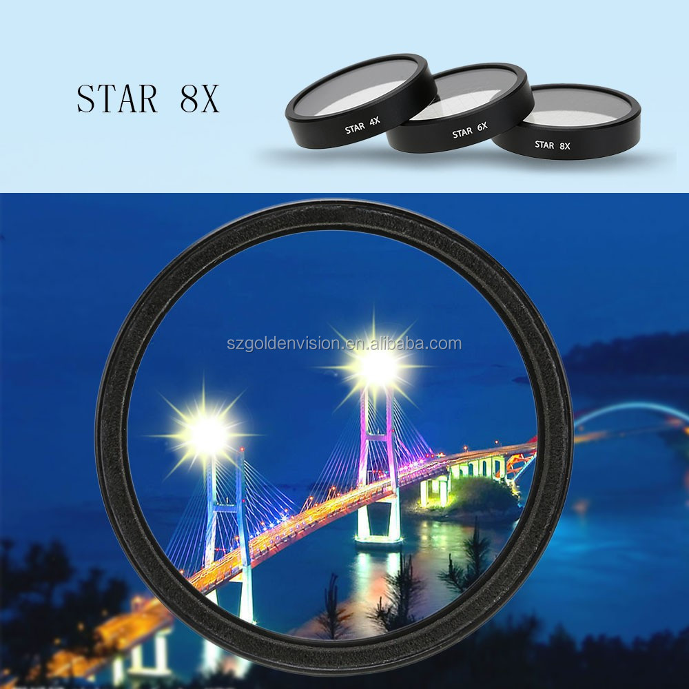 oem lens filter 8x star filter for dji phantom 3 professional