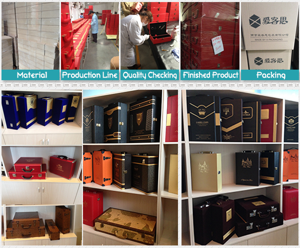 2014 hot sell X-566 high end red wine paper boxes