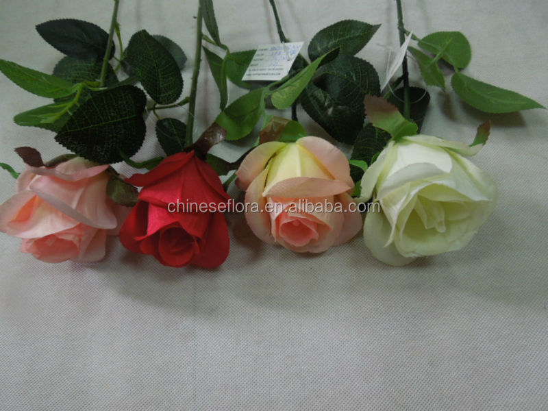 高品質で安価な卸売シングル人工的なバラの花問屋・仕入れ・卸・卸売り