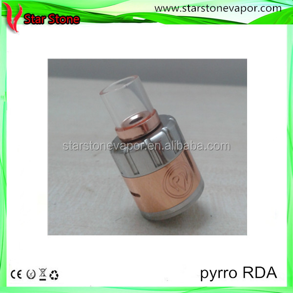 Starstone 2014 New design pyrro rda clone atomizer ecig 1:1 clone pyrro atomizer