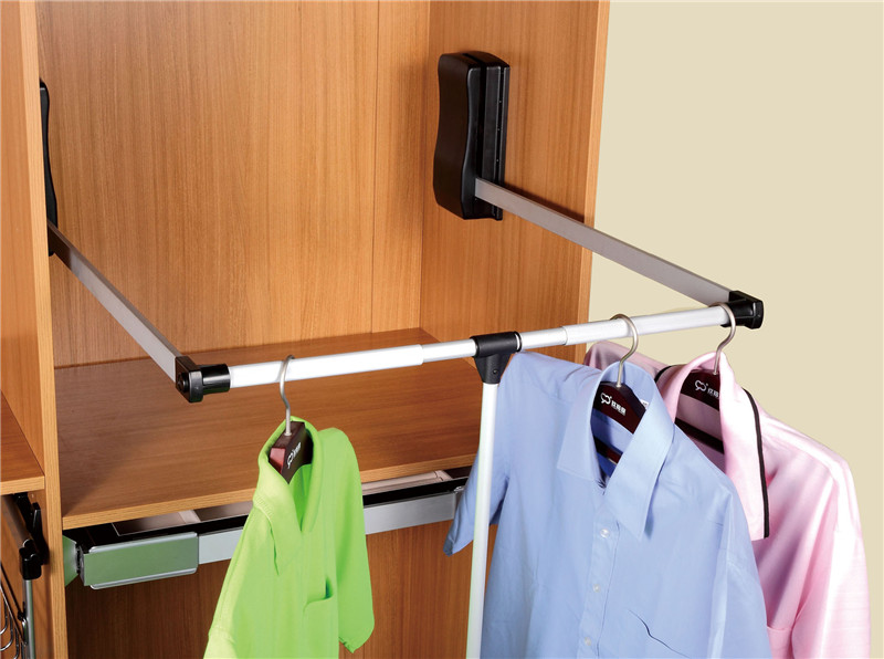 High Durability Simple Style Wardrobe Pull Down Hanging Rail Buy